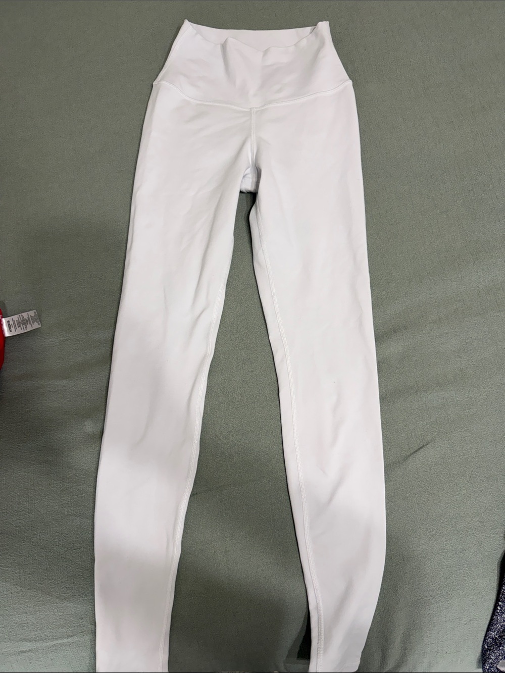 White High-Waist Leggings